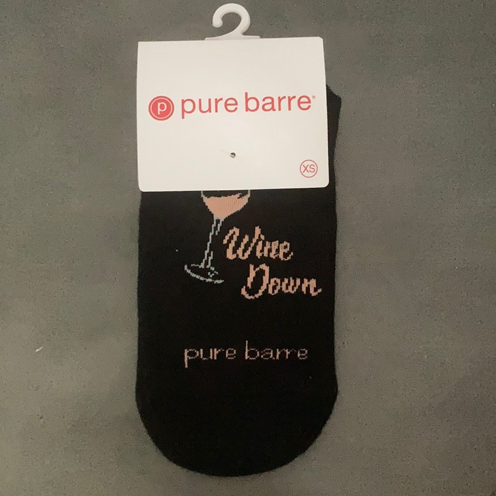 NWT XS Pure Barre Wine Down Sticky Socks